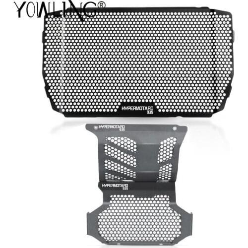 Motorcycle CNC Radiator Guard Protector Oil Cooler Engine Guard Grille Grill Cover For Ducati Hypermotard 939 SP Hyperstrada 939