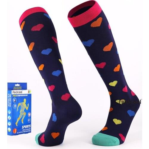 Findcool Women Yoga Socks with Graguated Compression Quick Dry Leg Support for Fit Men Tranning & Exercise Climbing
