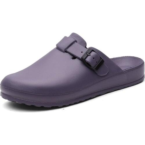 EOFK Women Slipper Summer Medical Clogs Nurse EVA Soft Waterproof Non-Slip Slide Specialist Work Slippers