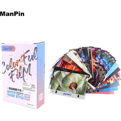 50pcs Customize Mobile Phone Back Cover Protector Sticker Film DIY Popular High Grade Design Pattern For 890C Cutting Machine