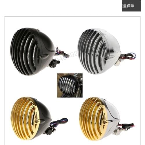 Motorcycle accessories It is suitable for Harley cruise crown prince car refitted fence headlights metal headlights