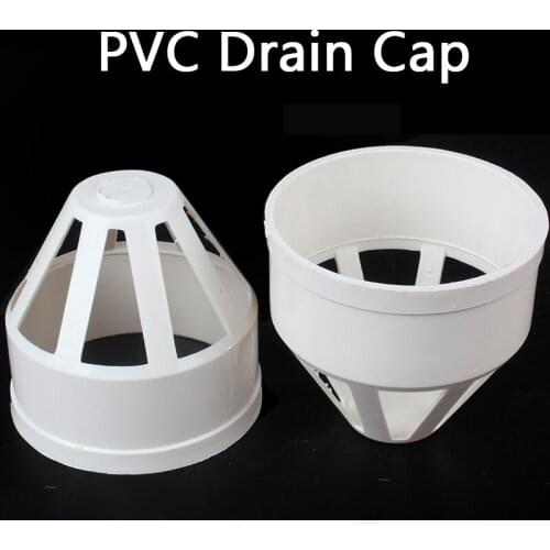 Aquarium water Tank Drain Connection PVC drain pipe Pervious Cap PVC Drain pipe Ventilation Cover Downpipe Through The Wate 1Pcs