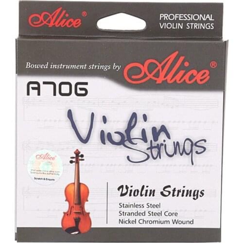 Alice A706 Professional Violin Strings 4-string Set E-1 A-2 D-3 G-4