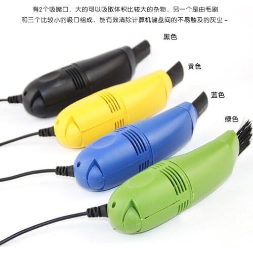 Free shipping USB computer keyboard brush Mini Desktop sweep the small hand-held vacuum cleaner keyboard cleaning brush