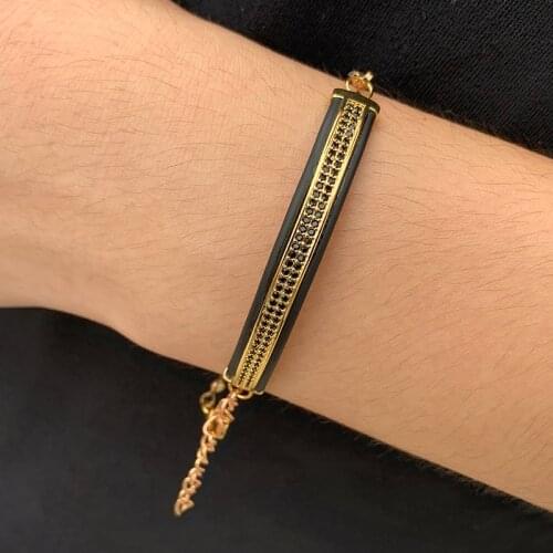 Charm Bracelets for Women Copper Stainless Steel Leather Mens Bracelet Natural Stone Bangel Business Sports Leisure Style