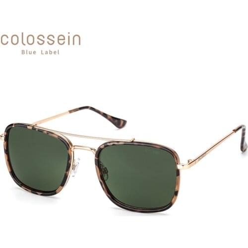 COLOSSEIN Sunglasses For Women Vintage Men Metal Frame UV400 Protection Gradient Brand Designer Sun Glasses Female Eyewear