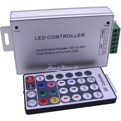DC12V-24V 12A 24A 28key RF Wireles Remote Led RGB Controller Dimmer For 3528 5050 RGB Led Strip Lights Led Controller
