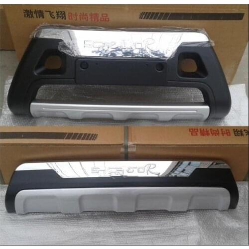 For 2013-2014 KIA Sorento ,Car styling High quality plastic ABS Chrome Front+Rear bumper cover trim