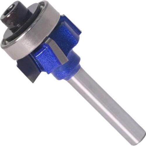 6mm Shank Router Bit R1/R2/R3 4 Teeth Edge Trimmer Woodwork Milling Cutter Knife