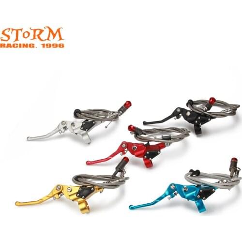 CNC Hydraulic Clutch Lever Master Cylinder 900MM Brake Oil Hose For 125CC-250CC Vertical Engine Motorcycle Dirt Pit Bike