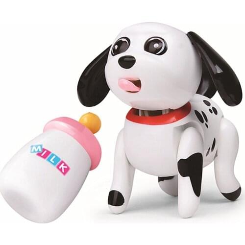 Interactive Dog Electronic Cat Pet Sucking Milk Baby Puppy Doll Pets Tongue Stick Out Drink Milk Bottle Toy For Children Gift