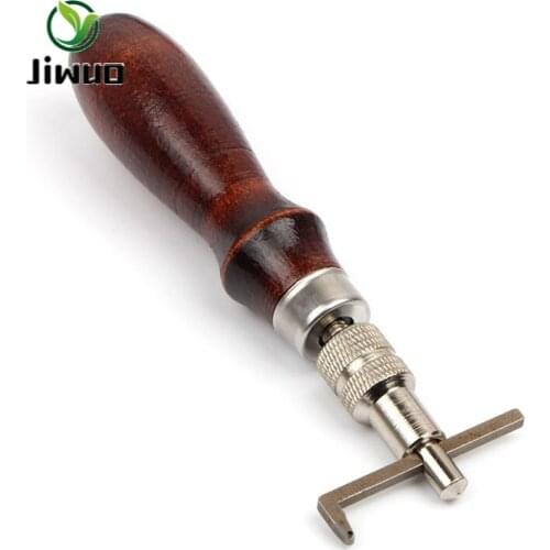 Jiwuo Adjustable Leather Edge Stitching Groover Leather Carving Cutting Skiving Edge Beveler DIY Leathercraft Working Tools