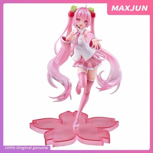 MAXJUN 20cm Taito Vocaloid Anime Miku Figure cherry blossoms PVC Action Figure Collection Model Doll Toys kawaii miku figure