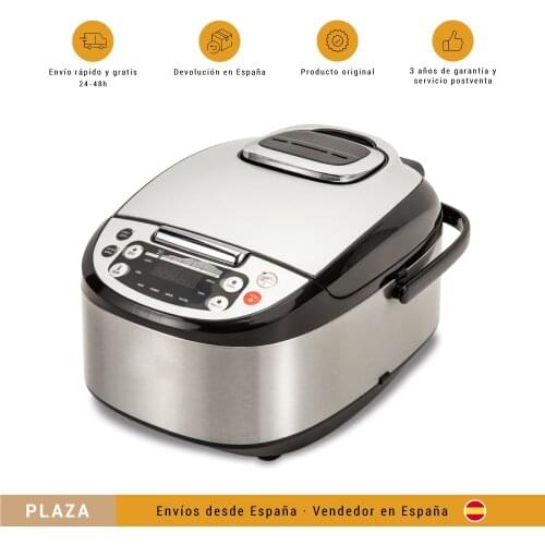 Multi-Function Kitchen Robot with Voice, Programmable 24h, Capacity of 5 L.4 Pre-Configured Menus, 8 Automatic Max.180 °C