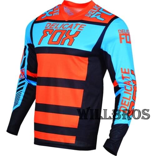 Moto Summer Long Sleeve Delicate Fox 180 Race Falcon Jersey Mountain Bicycle Offroad Racing T-shirt