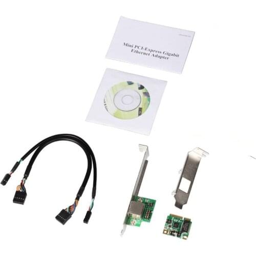 Desktop Computer Mini PCI-Express Gigabit Ethernet RJ45 Port Adapter 10/100/1000 Base-T Network LAN Controller