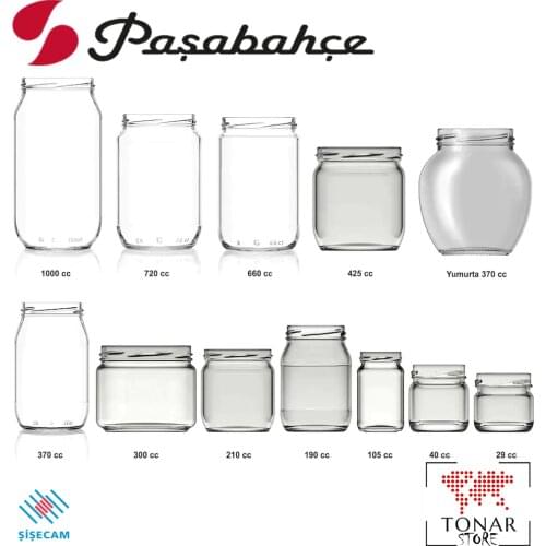 Glass Jar Pasabahce Clamshell Storage Sauce Sauceboat Reçellik Organic Product Storage Kitchen Regulator Glass Health