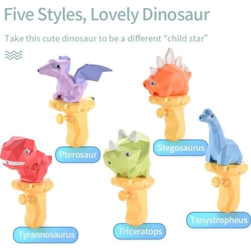 Dinosaur Water Gun Summer Splashing Toys Cute 3D Tyrannosaurus Rex Press Water Spray Gun Kids Outdoor Beach Speelgoed Gifts