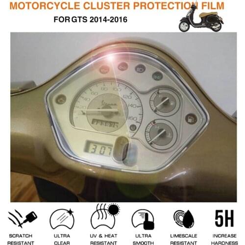 Motorcycle Cluster Scratch Protection Film Screen Protector For Vespa GTS 300 Sprint125 GTS300 2014-2017