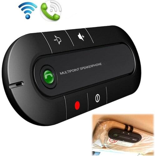 1 Pcs Car bluetooth Speakerphone Wireless Handsfree Speaker MP3 Player Phone In-Car Universal Micro USB Port For Phone Charger
