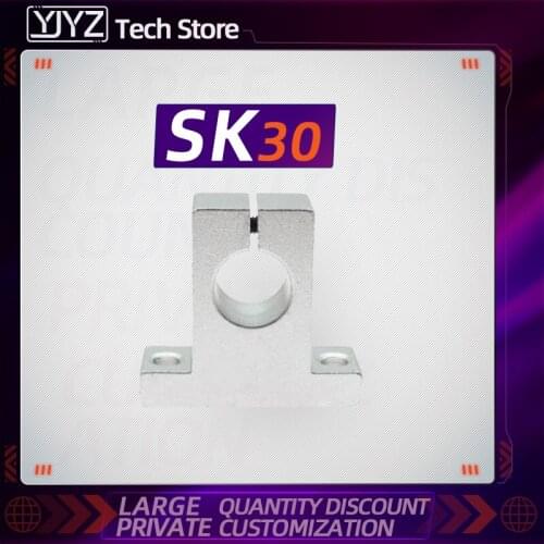 1PC SK30 linear bearing rail shaft Support Linear Shaft Linear Rod CNC Router 3D printer Part