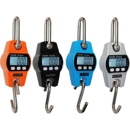 10PCS 300kg/600lb Mini Industrial Crane Digital Hanging Scale Crane Scale Hook Scale SN549