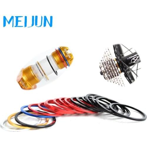 5PCS Mountain Bikes Bicycles center Axis Hubs Flywheel Washer Grummet Parts Aluminum Alloy Axis washers grommets Free shipping