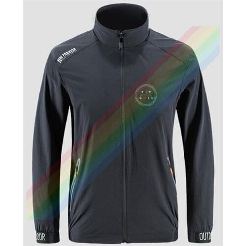 2021 Popular Rip Clock Curl Logo Slim Sport Outdoor Zippered Comfortable Soft Jacket Mens Casual Front Printing Asian Size