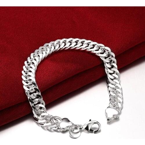 Hot fine 10MM Ferrero classic mens chain 925 sterling silver Bracelets for woman Wedding party Christmas Gifts Fashion Jewelry