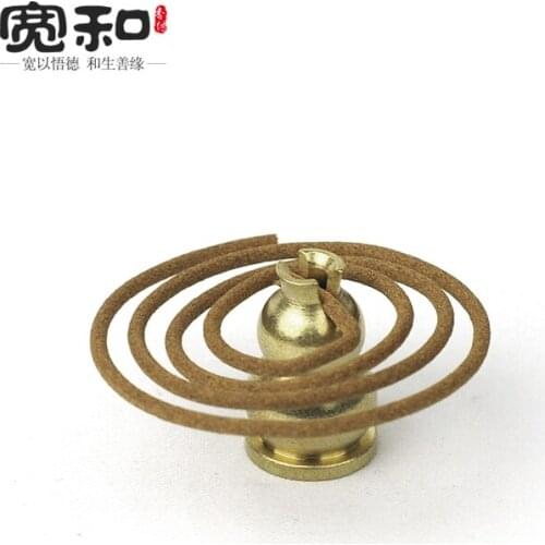 Pure brass incense bottle gourd incense coil incense coil brass incense coil clamp compatible with 2/4 hours