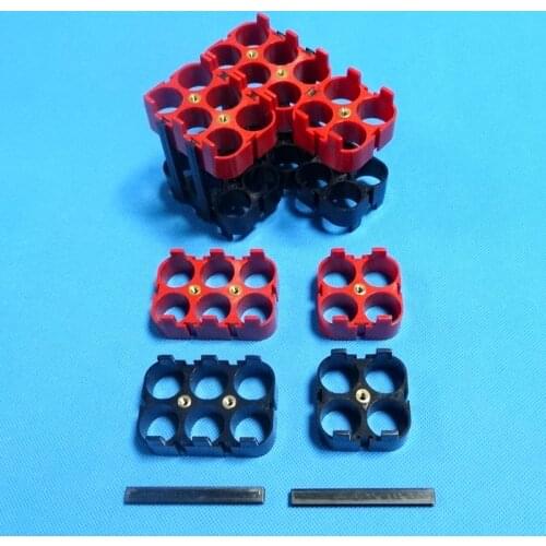 EV car 18650 lithium ion battery holder 4P/6P Material is ABS+PC High quality 18650 battery holder For big power battery pack