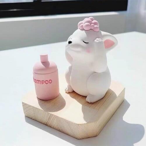 Cute Animal Dog Mold Handmade Aromatherapy Plaster Mold Silicone Mold for Pet Dogs for Washing Hair