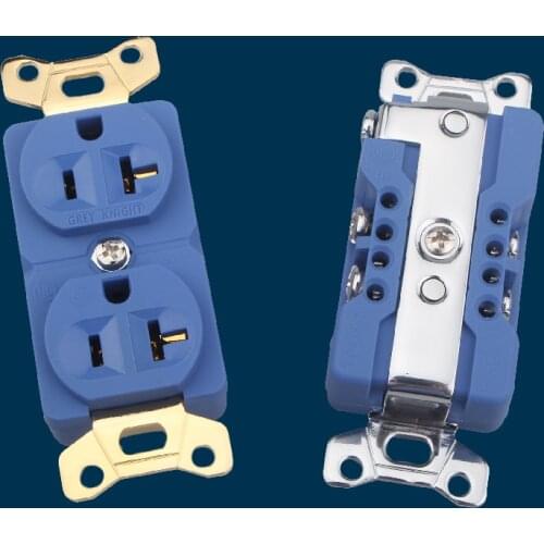 Hi-End US Hifi Audio Power Socket Insert Solder Free Copper Audio Filter Purifier Accessories