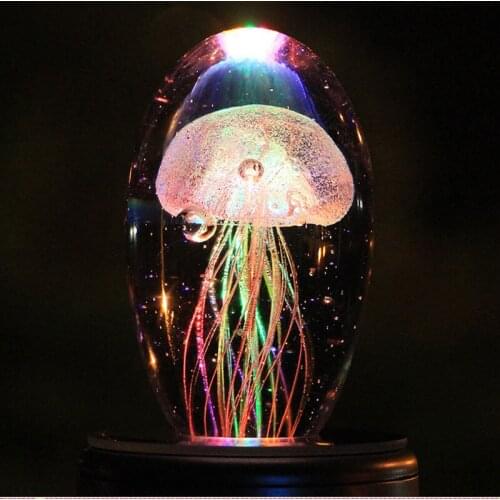 Creative jellyfish night light Gifts 3D Jellyfish lamp LED Multicolor Lighting For children Kid Gift Home Room Decoration Lamp