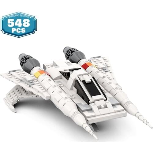 MOC-48610 Space Wars Starfighter Ship Weapon Battleship Building Block Military Spaceship Brick Model Toys for Boys Xmas Gifts
