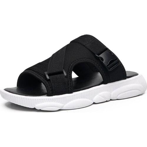 Sandals Mens Tide New Korean 2019 Summer Fashion Casual Sandals And Slippers Outdoor Personality Wild Non-slip Word Drag