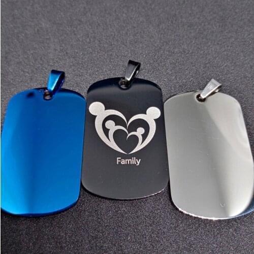 Stainless Steel Couple Heart Father Mother Family Figure Icon Pendant Necklaces Husband Wife Lovers Mom Dad Child Party Jewelry