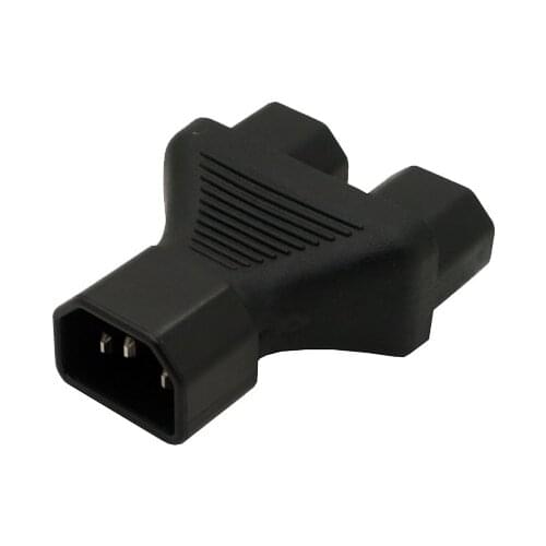 AC PLUG CONVERTER IEC 320 C14 Male to 2xC13 Female Y spliter adapter C14 TO TWO C13