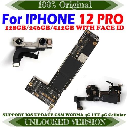 Full Working Logic Board With System Support Update for iPhone 12 Pro Motherboard Good Tested Mainboard With/no Face Function MB