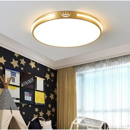 Simple and Modern Bedroom All-copper Ceiling Lamp Creative Ultra-thin American Led Living Room Study Hallway Entrance Lamp