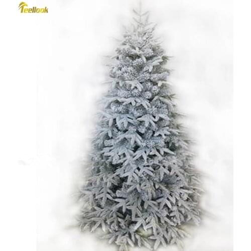 Teellook 1.5M / 1.8M / 2.1M / 2.4M Christmas snow tree simulation snow tree Christmas home decorations Decoration