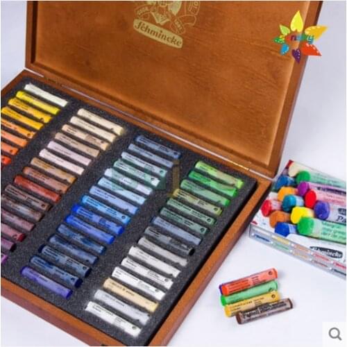 Schmincke Owl color pastel 45/100 color oil painting stick pearl color stick body painting powder wooden box artist art supplies