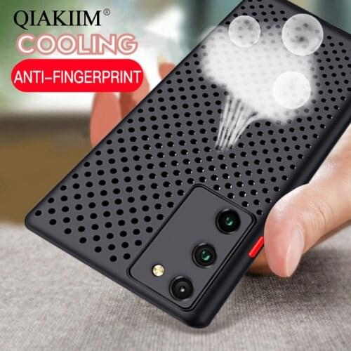 Breathable Cooling Silicone Case For Samsung Galaxy S21 Ultra S20 Plus A51 A71 A41 A31 A50 A70 A30 Heat Dissipation Phone Cover