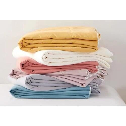 Soybean Protein Fiber Quilt A Lever Summer Quilt Cool Quilt Spring and Autumn Core Double Quilt Machine Washable In Summer