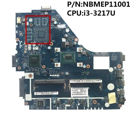 SZWXZY Excellent For ACER Aspire E1-570 E1-570G Laptop Motherboard With SR0N9 I3-3217U NBMEP11001 Z5WE1 LA-9535P 100% Working