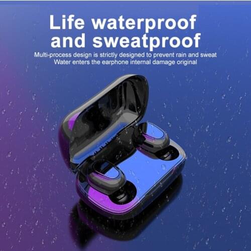 L21 TWS Bluetooth5.0 Wireless Earphone Business Earset Music Earphones IPX7 Waterproof Sport Earbuds Works on all smartphones