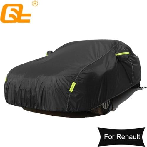 Universal Waterproof Full Car Covers Outdoor sun uv protection dust rain snow protective for Renault Clio Captur Kadjar Silver