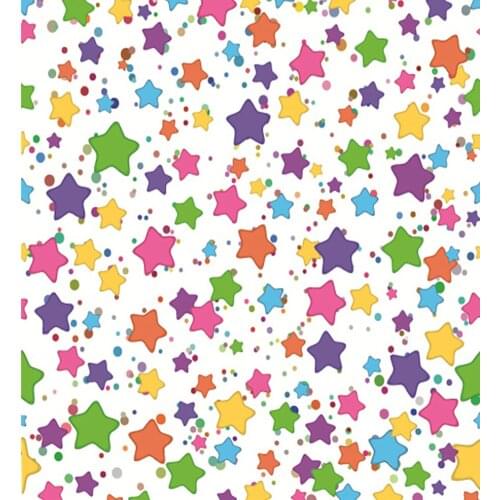 VinylBDS Telones De Fondo Fotografia Liso Colorful Five-Pointed Star For Children Kate Backgrounds For Photo Studio