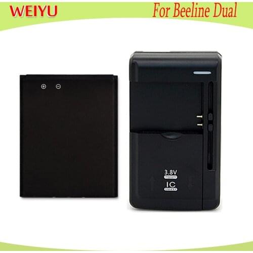 WEIYU 1PCS +Universal Charger 1000mAh battery For Beeline Dual Li-ion Polymer Battery phone Replacement Batteries