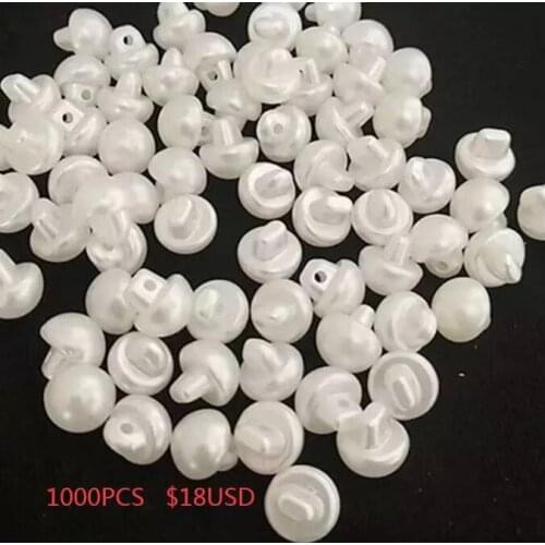 Pearl button mushroom button 1000PCS，Black 3.2 cm 9 tooth wig clip 1000PCS TO Guanghzou